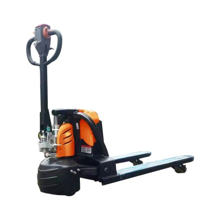 Transpallet elettrico CDT1 portata 1500kg alzata 20 cm, carrello elevatore elettrico con batteria 24V/30AH