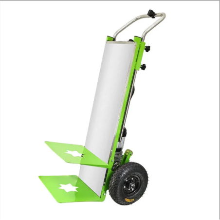 Carrello sali-scendi elettrico, con braccetti a S per supporto nelle scale