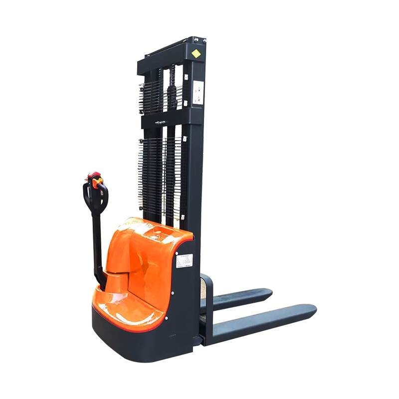 Transpallet elettrico CDD1 portata 1500kg, alzata 4 metri, carrello elevatore elettrico con batteria 24V/80AH