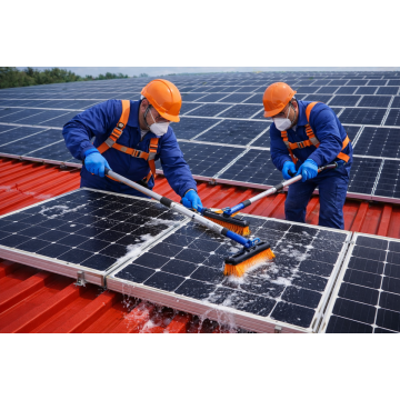 Pulizia pannelli solari